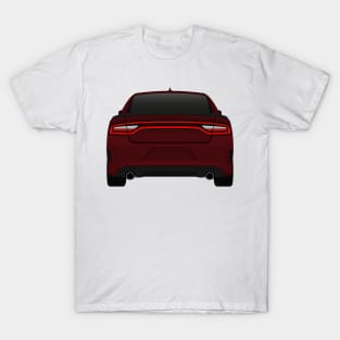 Charger rear Dark-red + black spoiler T-Shirt